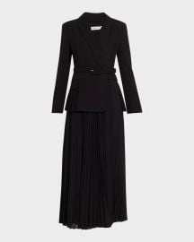 Alexandra Pleated Blazer Dress at Neiman Marcus